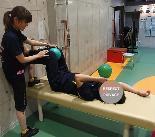 内臓による筋肉の左右非対称改善